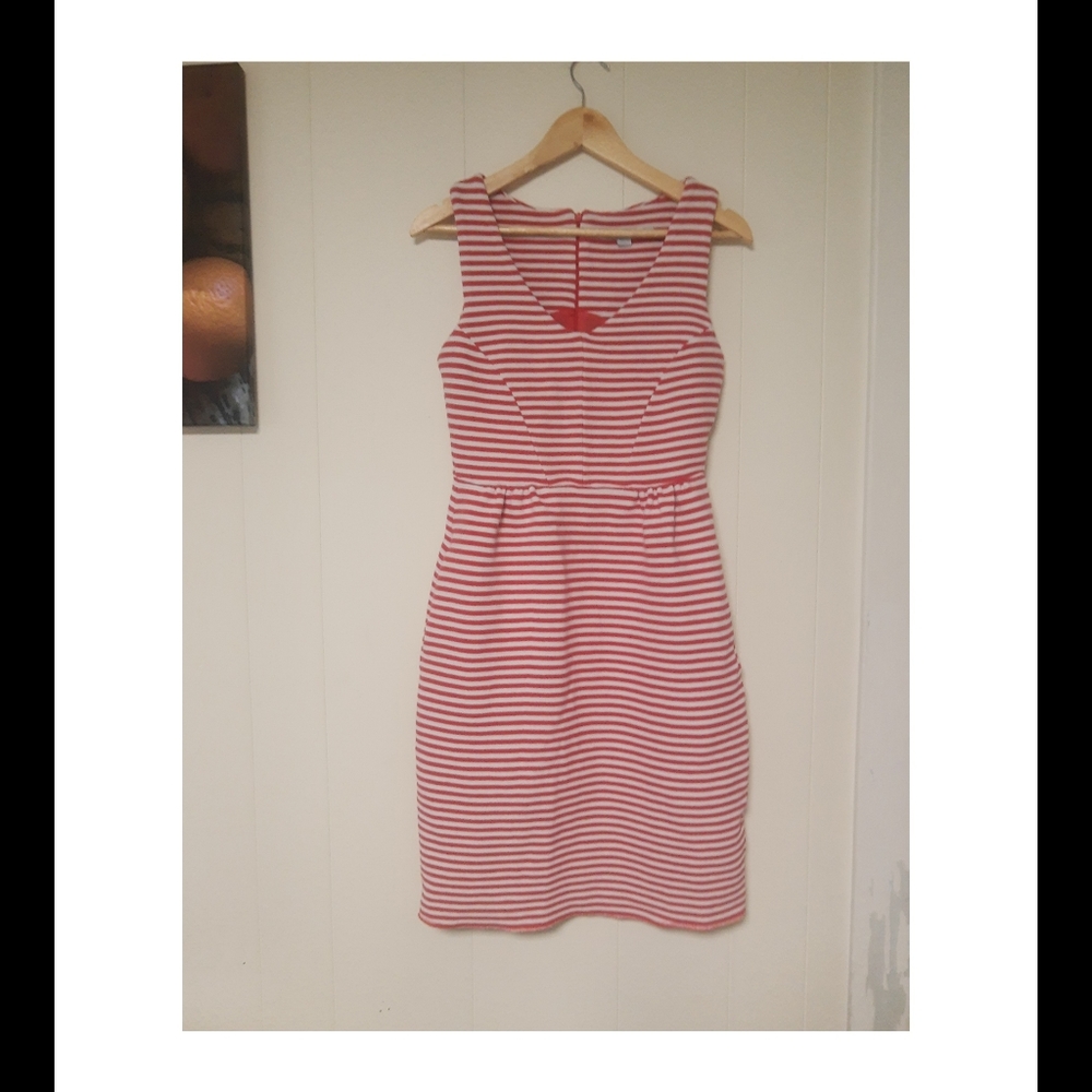 US 6 Boden stripe tank dress with pockets
